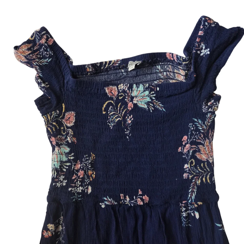 Navy Floral Maxi Dress - Women - Picture 3 of 7